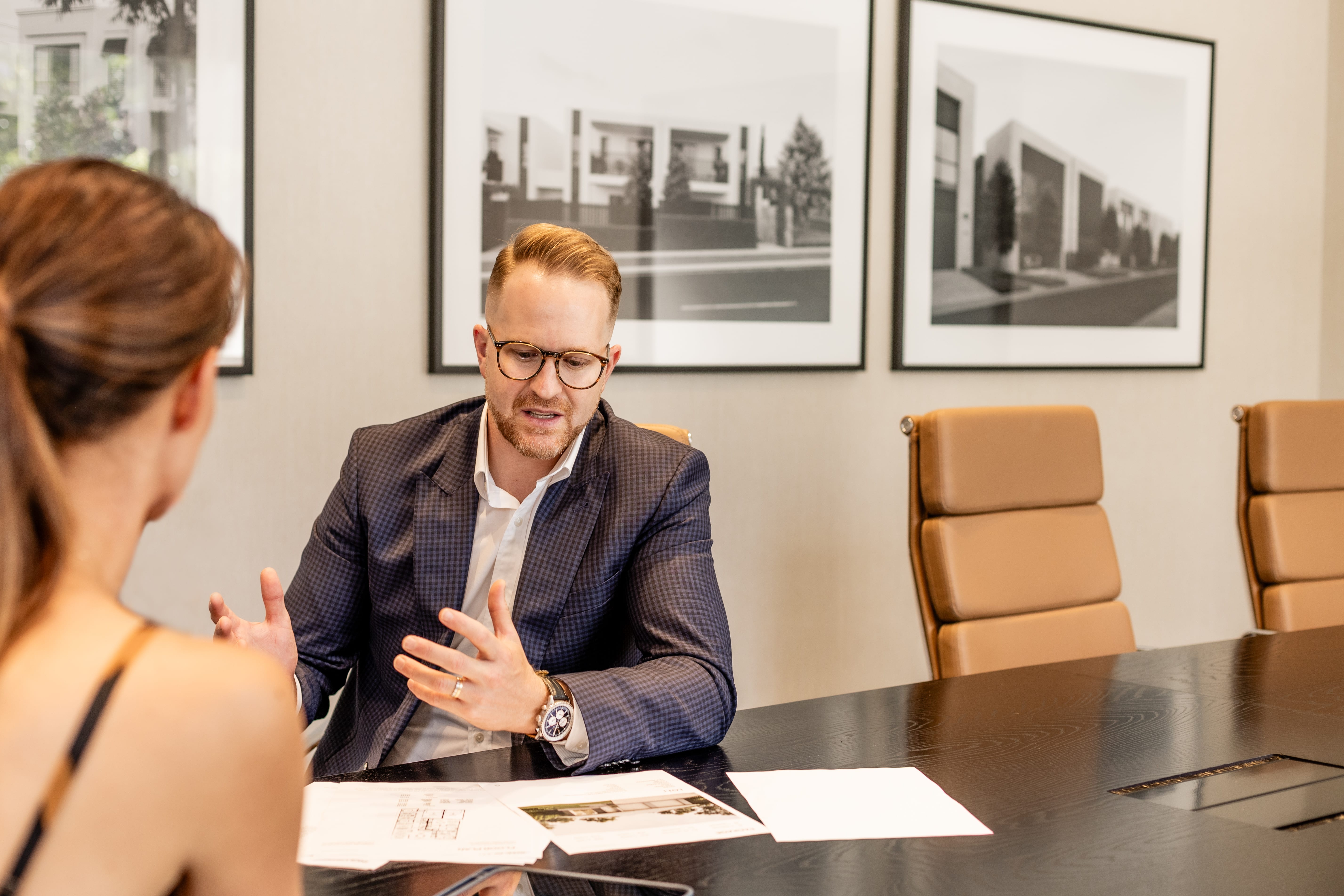 Ewan Ramsey in a client strategy session